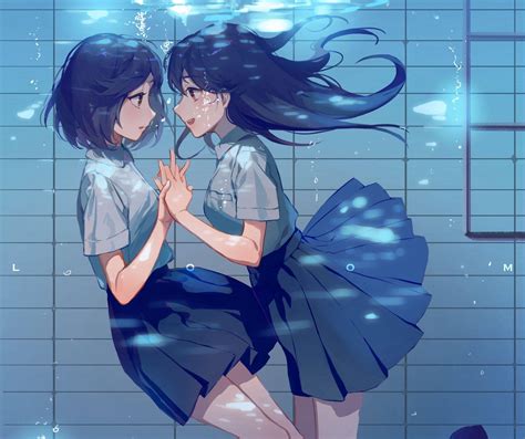 sex lesbians anime|anime lesbian Search